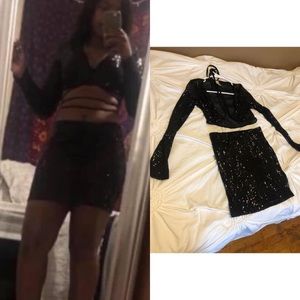 Two piece skirt set